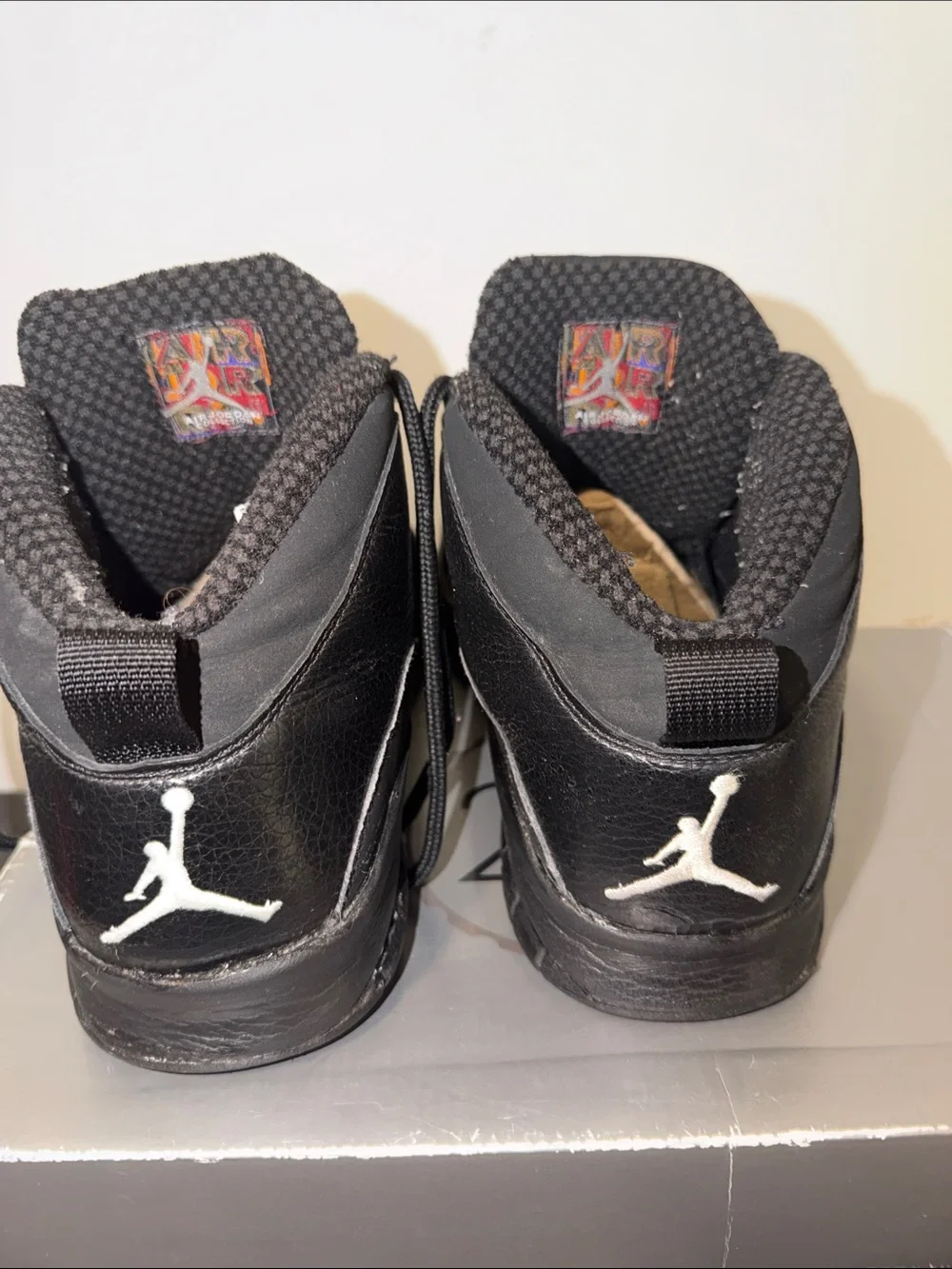 👟⛹🏿👟 Jordan 10 Men's All-Black Leather  Sneakers 8.5M